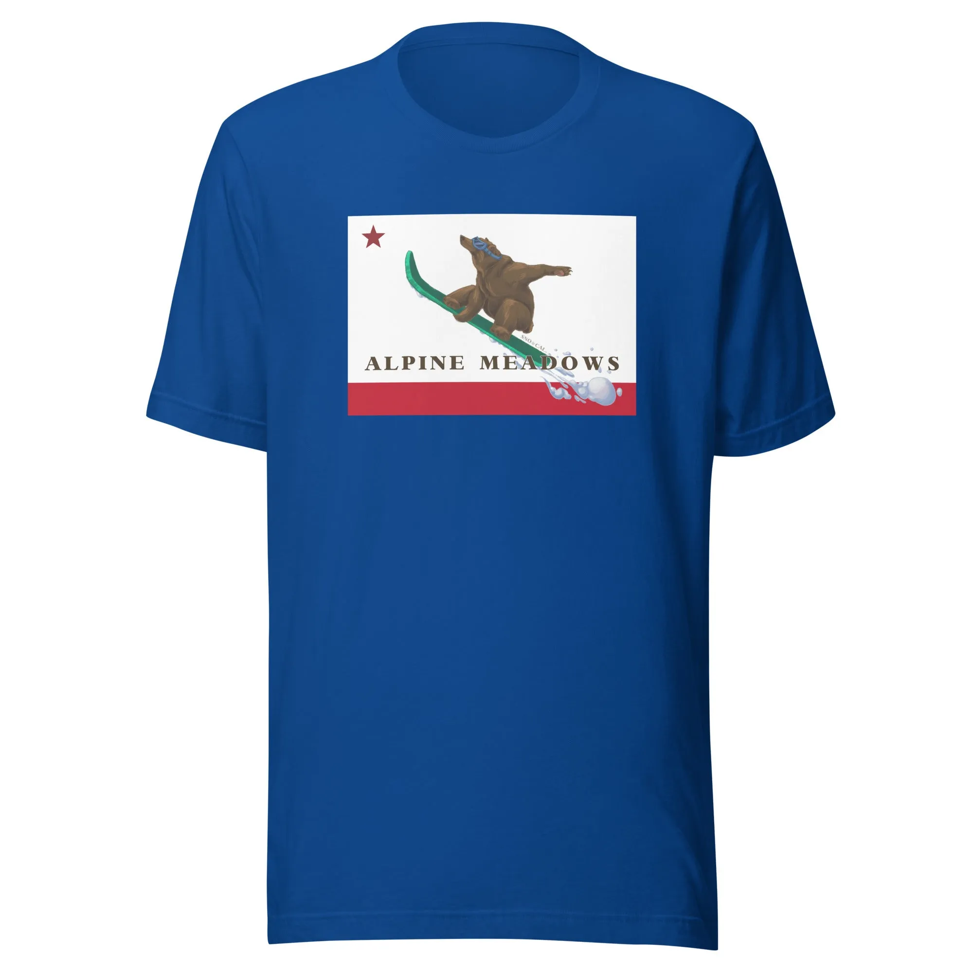 Alpine Meadows Shirt - CA Flag Boarding Grizzly