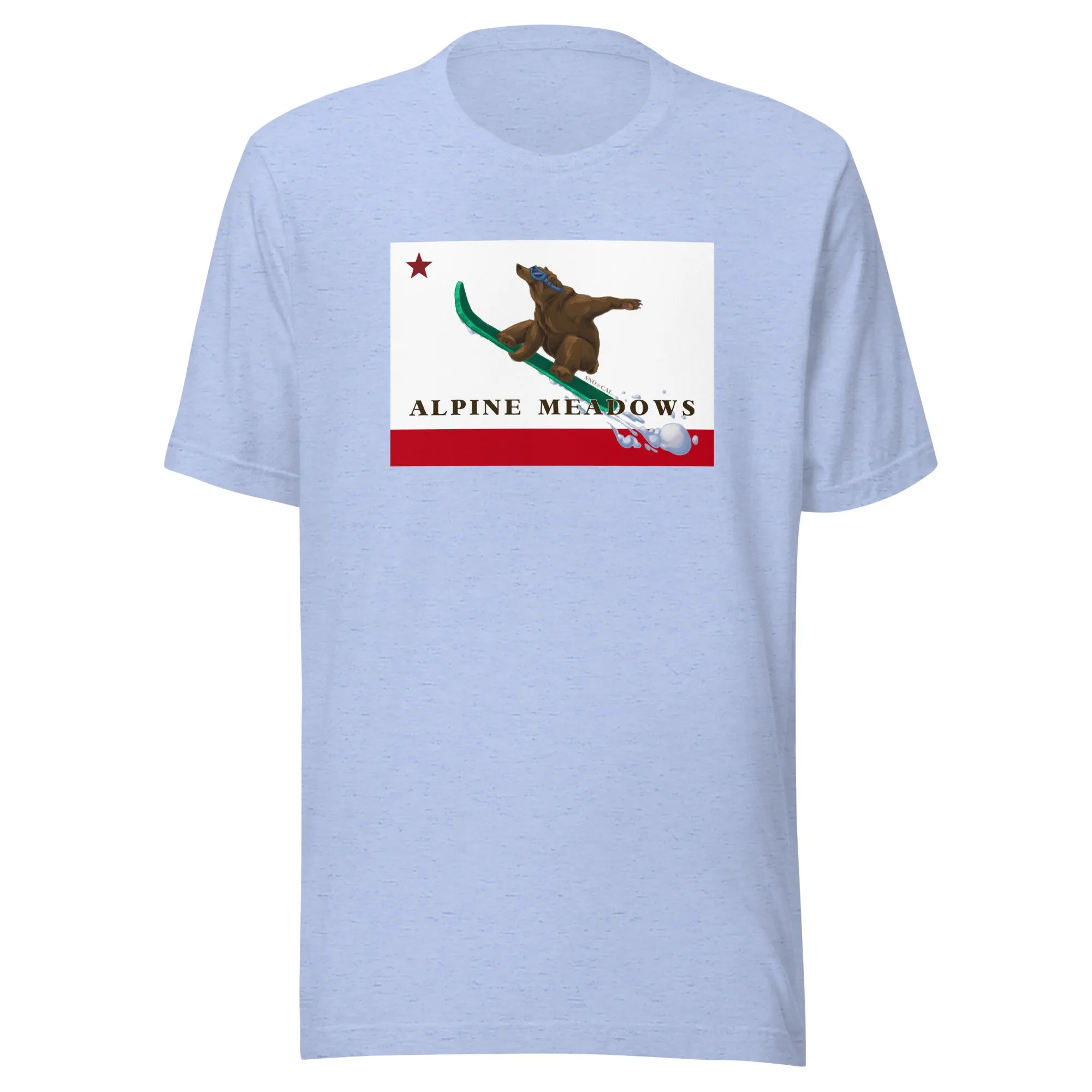 Alpine Meadows Shirt - CA Flag Boarding Grizzly