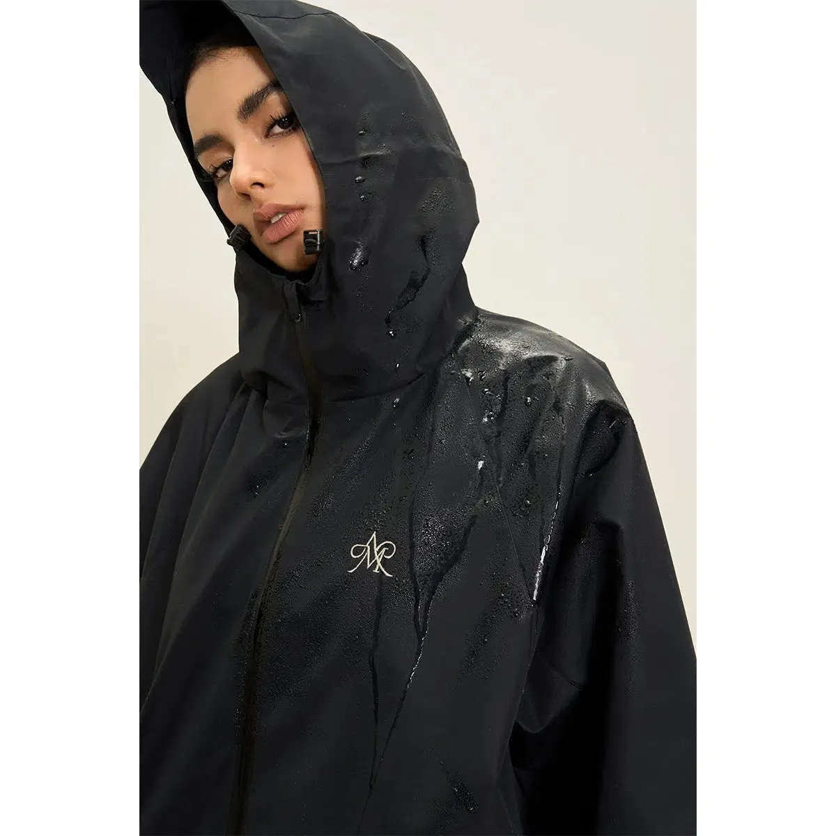 Hooded Water-Resistant Windbreaker